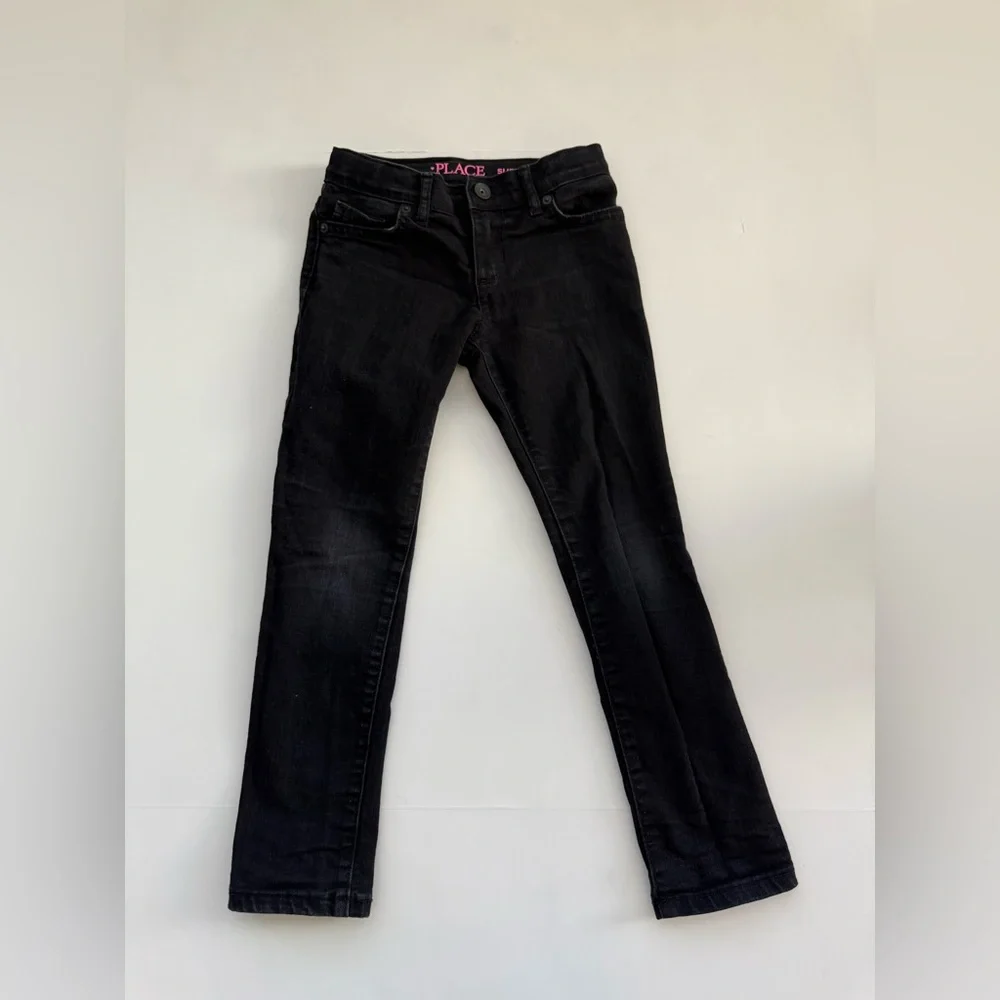 The Children’s Place Girls Super Skinny Jeans Size 6 Bundle Black & Gray